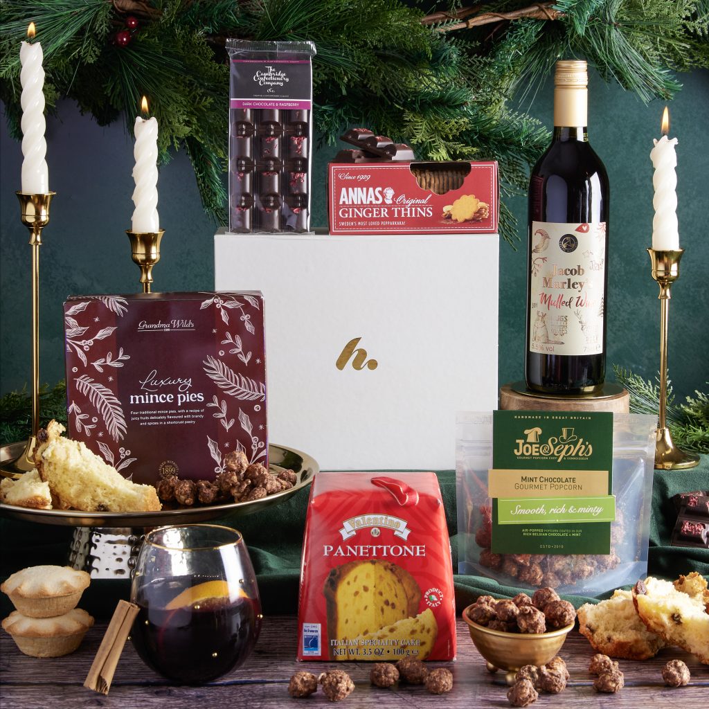 The Festive Night In Hamper, featuring Jacob Marley's mulled wine - perfect for enjoying this Christmas